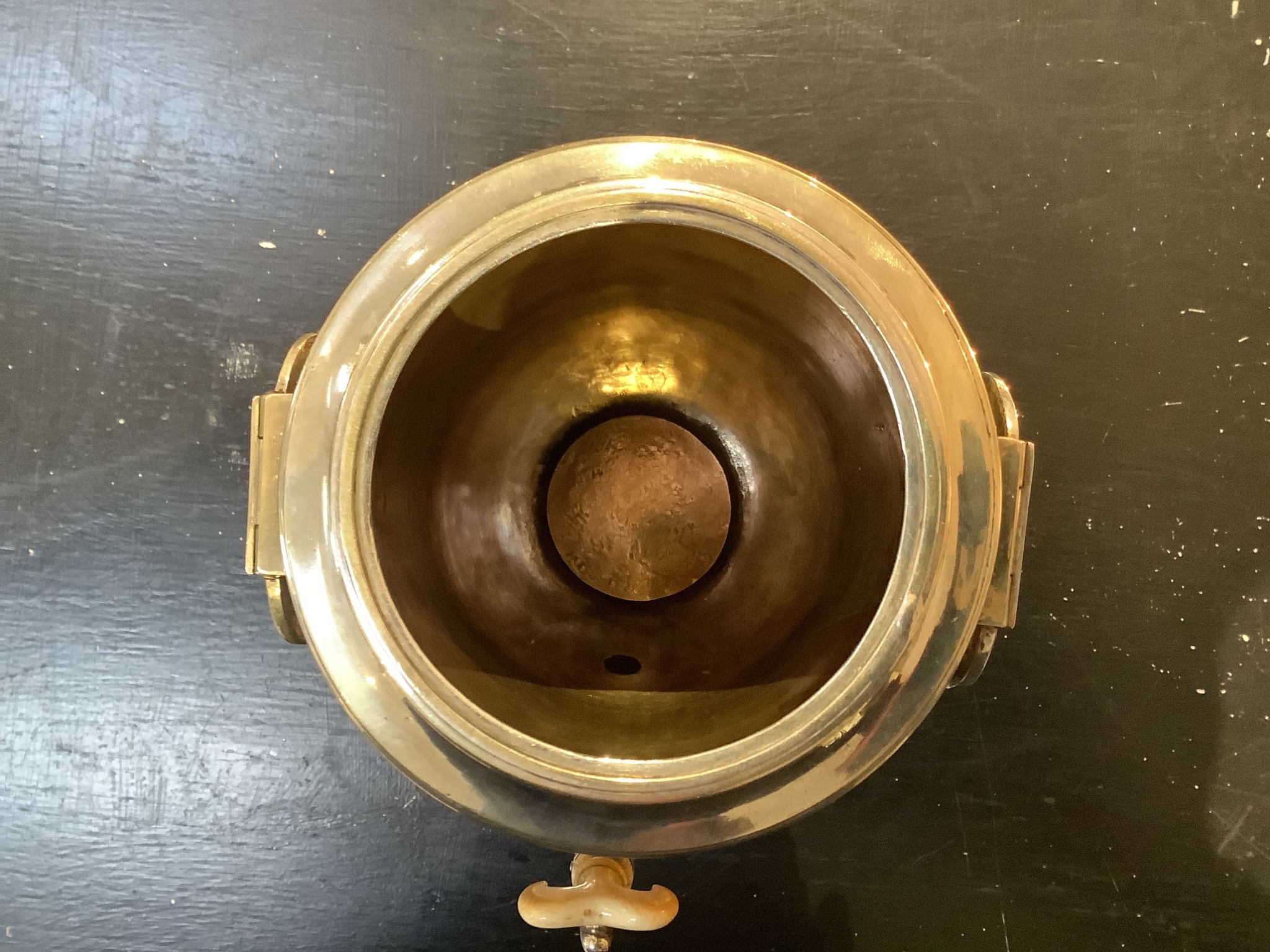 A late 18th century Russian silver samovar, with ivory spigot, master possibly Alexander Yarshinov?
